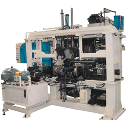 Automotive Flange Up Muffler Machines